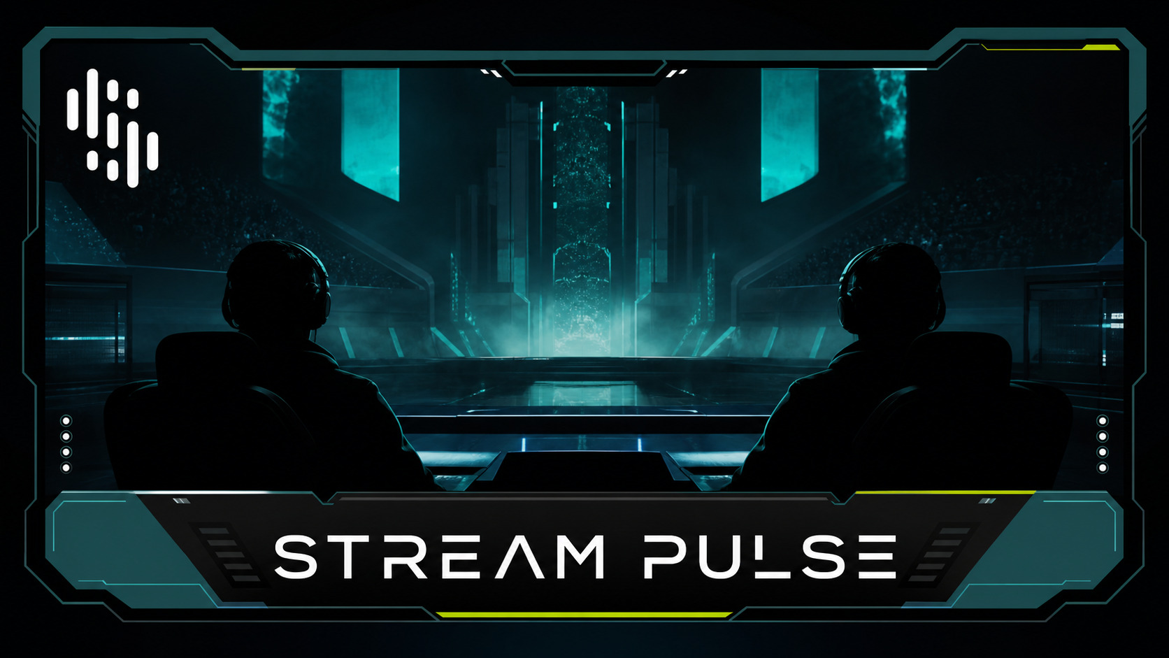 Stream Pulse identity carried through a gaming broadcast scene
